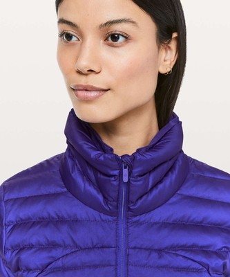 NWT Lululemon PACK IT Downwardly AGAIN JACKET - Size 10, Lazurite LSZR Blueish Hooded ten